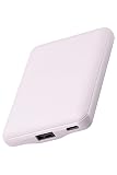 エレコム モバイルバッテリー 15W 5000mAh 2ポート Type-C USB-A &me 小型 軽量 ラベンダー DE-C45-5000PU