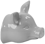 Urban Trends 46635-UT Decorative Ceramic Pig Head Wall Decor, White