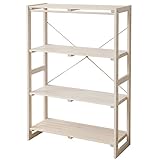 山善(YAMAZEN) ウッドラック(幅82 高さ121) ホワイトウォッシュ SCR-12080(WW)