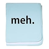 CafePress – Meh。 – スーパーソフトベビー毛布、新生児おくるみ ブルー 084286155225CD2