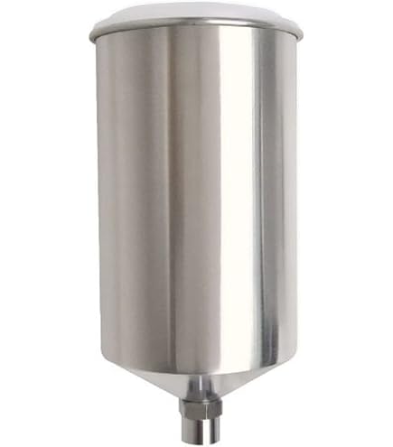 Astro Pneumatic PCU3501S 1-Liter Aluminum Gravity Feed Cup – Screw-on Lid, For EUROHE & EUROHV Spray Guns, Taiwan Made