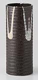 花瓶 黒三彩円筒大花瓶 [品 : 花瓶 x 1/R11.5 x 25.5cm 箱 : 27.2 x 12 x 12.5cm 920g] [磁器 美濃焼 ボール箱] | ギフト プレゼント 贈り物 贈答
