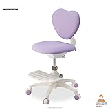 イトーキ 学習チェア ハート型背もたれ 布張り パープル KS3-9PP