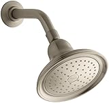KOHLER 10391-AK-BV Devonshire 2.5 GPM Single-Function Wall-Mount Showerhead with Katalyst Spray, Vib