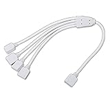5050 RGB LEDテープライト ピン無し 1-2分岐ケーブル 用2分配ケーブル 4芯