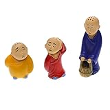 Baosity マイクロ風景飾り　ミニチュア　全23種　園芸　盆栽　装飾　小道具　インテリア　樹脂　ドールハウス　 - 3ｘ僧侶b