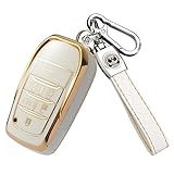 ZANEKO アルファード キーケース適合トヨタ アルファード30系前期 後期 キーカバー (ホワイト)