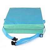 Gewaha 子供用お食事クッション ベビー用チェアクッション 高さ調節 座布団 ひも付き　　 (Blue)