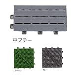 ミヅシマ工業　ブラシマットD　中フチ－　75×150×21ｍｍ　1個　　 　グレー