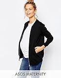 ASOS (エイソス) マタニティ ボンバージャケット ブラック UK 8 (M) [並行輸入品]