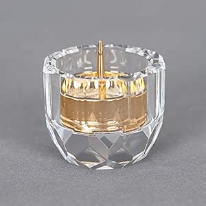 Amazon ミニクリスタル 灯立 ローソク立て ロウソク立て 仏具 ミニ 芯 おしゃれ 仏壇用 仏具 火立 燭台 燭台 輪灯 オンライン通販