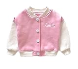 春 子供コート ガールズ アウター 子供服 レジャー 女の子 スプリングコート ベビー コート ピンク　ジャンパー (110CM)