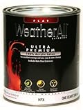 True Value HPXD-QT Premium WeatherAll Deep Base Exterior Flat Acrylic Latex House Paint, 30 fl. oz. 