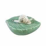 浮き玉 フローター（水に浮く陶器） 葉乗りカタツムリ 070