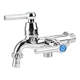 水タップ 蛇口 シンクの水のタップ 流域の水のタップ 高品質 高級ABS製 耐久性 洗濯機の蛇口/キッチンシンク/バスルーム/バスタブ/庭などに最適(03)