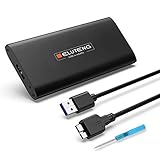 ELUTENG MSATA USB3.0 変換 SSDケース 5gbps 高速データ転送 アルミ合金製 外付け ドライブケース 30x30 / 30×50mm MSATA TO USB SSD 超小型 USBケーブル付き