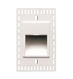 WAC Lighting WL-LED200TR-RD-WT 120V Trimless Vertical Step Light, Red [並行輸入品]