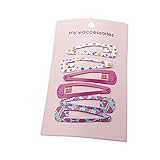 YueLian　キッズ　ヘアピン　ガールズ　柄　可愛い　ヘアアクセサリー　ヘアクリップ　髪留め　6点セット（星）