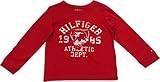 Tommy Hilfiger(トミーヒルフィガー) イーグルロゴプリントTシャツ(Red) 3-6m(3-6ヶ月) [並行輸入品]