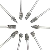 YideaHome 超硬バー タングステンバー ドリル カッター 高速度 工具 切削 研磨用 10本セット