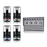 DSPIAE PT-PR01~04&PT-R 切削ビット収納カプセル4色セット レッド、イエロー、ブルー、グリーン + ツールスタンド【日本正規代理店】