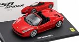 ALTAYA フェラーリ ミニカー 1/43 FERRARI 458 SPIDER オープンカー 2011 (レッド) ケース付き [並行輸入品]