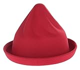 (コ-ランド) Co-land 可愛い 子供用帽子 ハット キッズ とんがり フェルトハット 無地純色 ボーラーハット ベビーキャップ 女の子 男の子 秋冬防寒 レッド