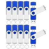 EASTBULL (イーストブル) 16GB USB2.0 & Type-Cフラッシュドライブパック 2イン1 デュアルフラッシュドライブ バルク USB-A + USB-C サムドライブパック OTGメモリースティック スマートフォン コンピューター タブレット Mac PCに対応 (ブルー)