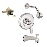 Grohe kts19267 – 35015r-en0 Kensingtonタブとシャワーバルブキット、つや消しニッケル