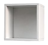 壁美人 マホガニー ホチキスで取付壁掛け家具 ボックス21 ホワイト 痕が目立たない MBO21WH 幅210×奥行165×高さ220mm