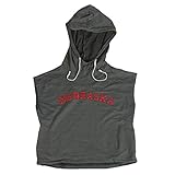 Nebraska Cornhuskers公式NCAAフード付きスウェットシャツW / Cut Off Sleeves XL by Glitterギア