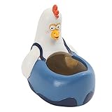 Ochine　可愛い植木鉢　フラワーポット　デザイン小物　インテリア　アウトドア　デコレーション　多肉植物 寄せ植え 鉢 おしゃれ　収納スタンドにも　両用 (ひよこ)