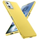 MOTO G64 5G/G64Y 5G ケース 耐衝撃 シリコン TPU モトg64/g64Y カバー 薄型 軽量 柔軟 磨り表面 衝撃吸収 指紋防止 ワイヤレス充電対応 ストラップホール付き 指紋防止 防塵 耐久 携帯便利 黄 125-G64-06CP