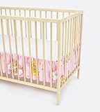 VALANCE, DUST RUFFLE, FRILLED SHEET to fit cot bed 120x60cm, nursery, baby (pattern: bears in heaven