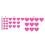 n. Sunforest 40ピンクLove Heartsビニール壁デカール取り外し可能なDIY飾りステッカー赤ちゃん保育園壁アート壁画