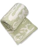 (カシウエア)kashwere ブランケット ベビーブランケット タオルケット ダマスク柄 マイクロファイバー 毛布 [並行輸入品]