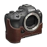 カメラケース Lims リムズ Canon EOS R6 Mark II 専用 イタリアンレザー ケース Brown ブラウン おしゃれ かっこいい 高級 本革 牛革 ケース メタルプレート バッテリー交換可能 キャノン キヤノン イオス CN-EOSR62BR LIM'S lims リムズカメラケース 日本正規販売店 (Brown)