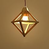 AMOS 北欧クリエイティブのミニマリストランプリビングルームレストラン照明主導の木木製のシャンデリア ( サイズ さいず : S s )