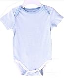 「Little Me (リトルミー)」未熟児 低出生体重児 早産児 NICU 用 ベビー服 肌着 半袖 ロンパース 白 青 ストライプ柄 ２枚組