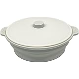 カインズ(CAINZ) レンジで楽チン シリコンスチーマー 丸型 グレー 23×20×9cm