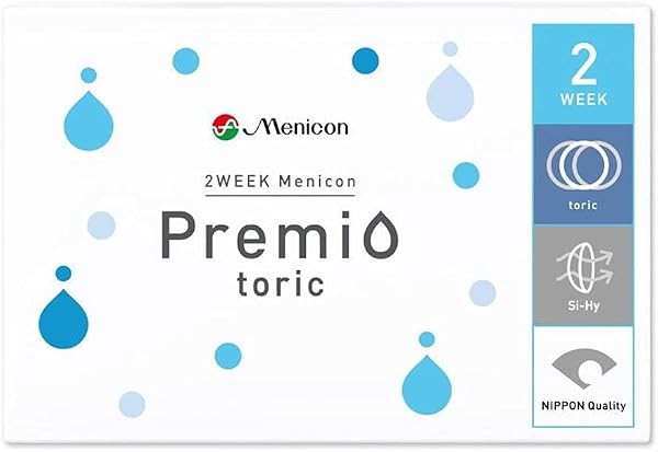 2WEEK Menicon Premio Toric 【BC】8.6【PWR】-6.00【astigmatism frequency】-1.25【astigmatism axis】180 with 6 - 1