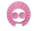 シャンプーハット 子供用 ベビーシャワー用ケアキャップ 耳のシールド付き キッズ 幼児 赤ちゃん 可愛い キャップ 防水用 (ピンク)