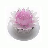 LED蓮花　ロータスライト　フローティング　RGB LEDライト ソーラーライト 多色変化　おもちゃ 太陽能充電式　ソーラーパネル付き　願をかけるライト　祈り　点灯　水中ライト　浮かぶ　プール装飾ライ