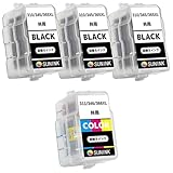 キャノン 用 互換 詰め替えインク BC-365+BC-345+BC-310XL/BC-366+BC-346+BC-311XL(BK/顔料ブラック)*3+(CL/3色カラー)*1【合計4本】対応:TS3530/TS3130/TS3130S/TS3330/TS203/TR4530/MP493/MP280/MP490/MP480/MP270/MX420/MX350/iP2702