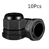 uxcell ケーブルグランド ナイロン製ブラック PG21 28.3mm TRS 13mm-18mmケーブルワイヤ径 10個入り