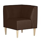 arne ダイニングチェア ソファー L字 カウチソファー コーナーソファー 日本製 完成品 LUNCH コーナー ナチュラル脚 ソフィア ダークブラウン