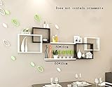 ALUP- 木製パネルフローティングシェルフ/壁棚/プラントスタンド/本棚、クリエイティブベッドルームリビングルームコリドール壁掛けバックドロップデコレーションラック壁フレーム