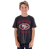 Junk Food Clothing NFL ボーイズクルーネックTシャツ S ブラック