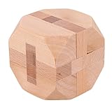 Domybest　パズル　立体　木製　積み木　孔明ロック　伝統的　知的玩具　知恵おもちゃ　児童 キッズ　大人3D立体パズル 木のおもちゃ　知育玩具