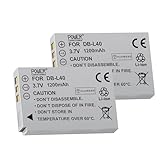 sanyo対応 DMX - HD1 HD700 HD875 HD1075 HD800 DB - L40 E760 DB-L40バッテリー(2個セット) 適用 HD2 3.7V 1200mAh 4.44Wh カメラ 互換 バッテリー 2026AU-PWJP‘